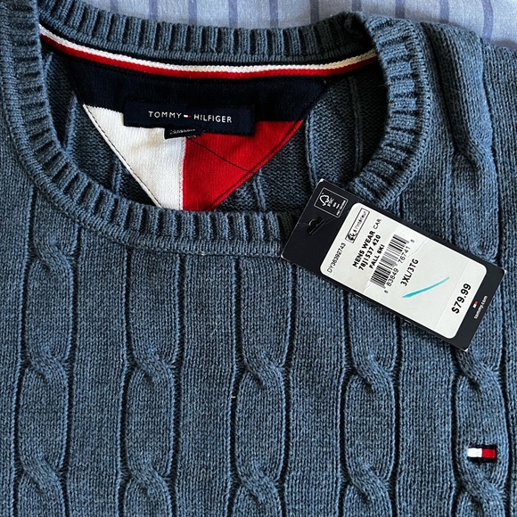 Tommy Hilfiger Fall Ski Sweater Blue 3XL New With Tags - Picture 3 of 5